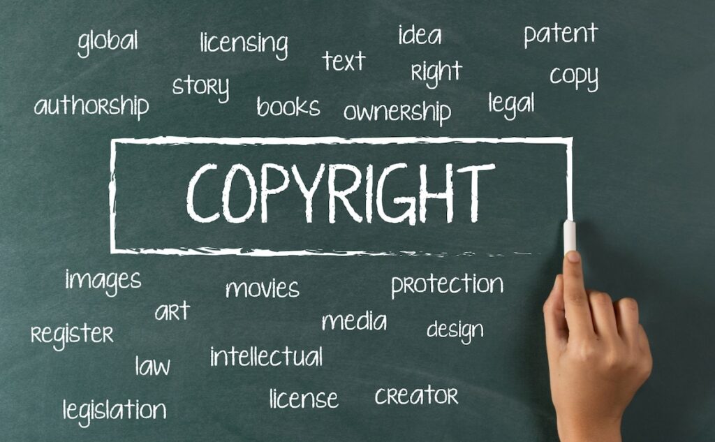 Copyright application categories