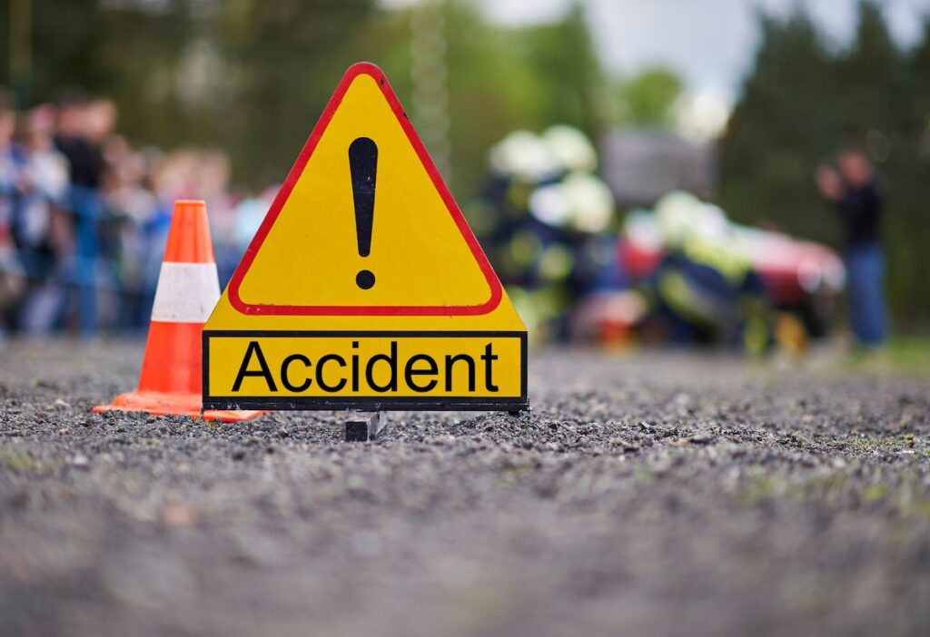 Auto accident scene