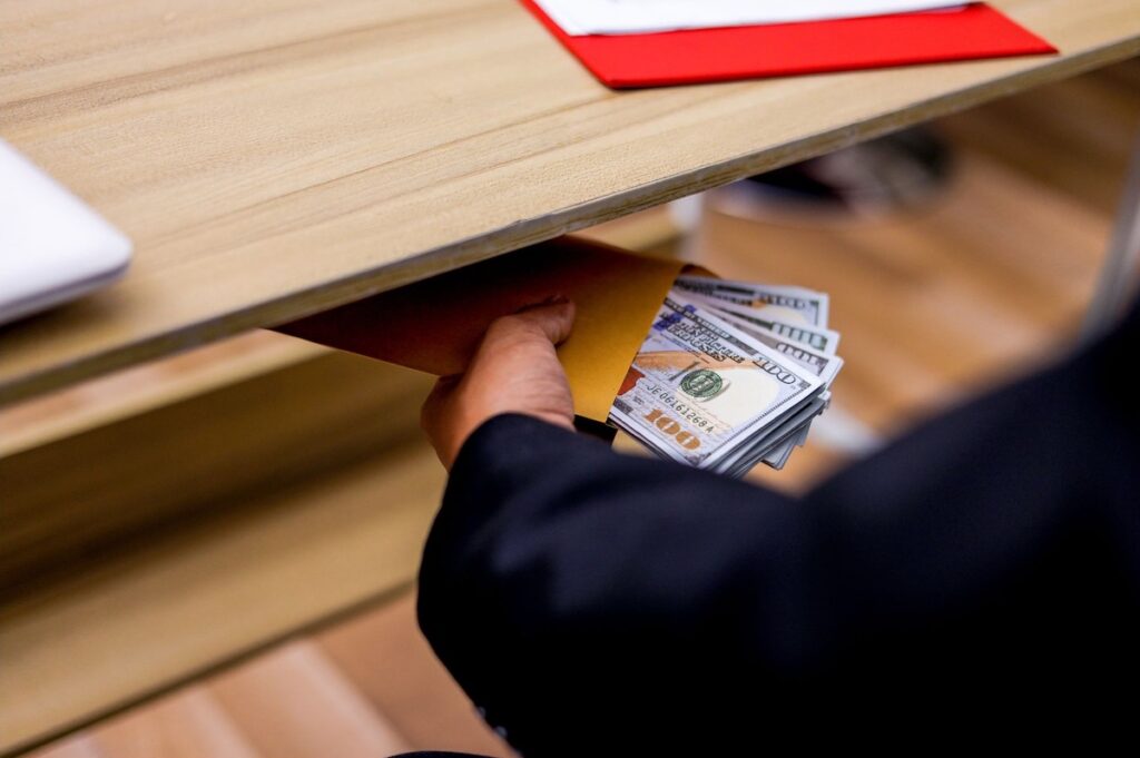 Employee embezzling money