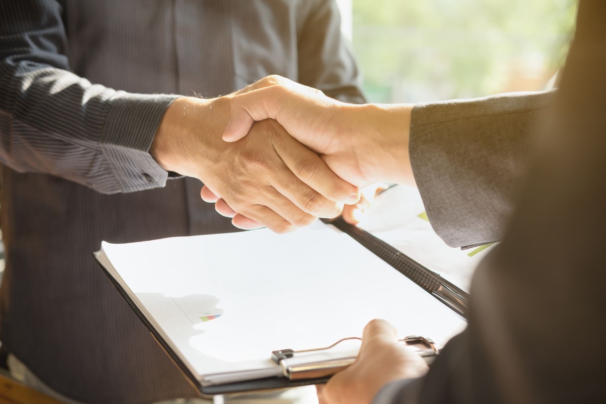 Agreement with a handshake