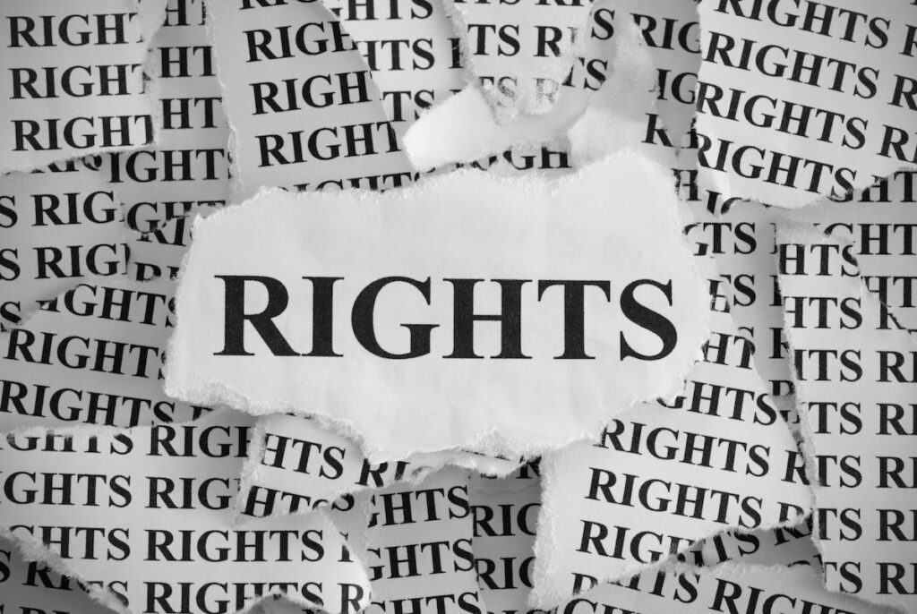 Rights in printed and stacked