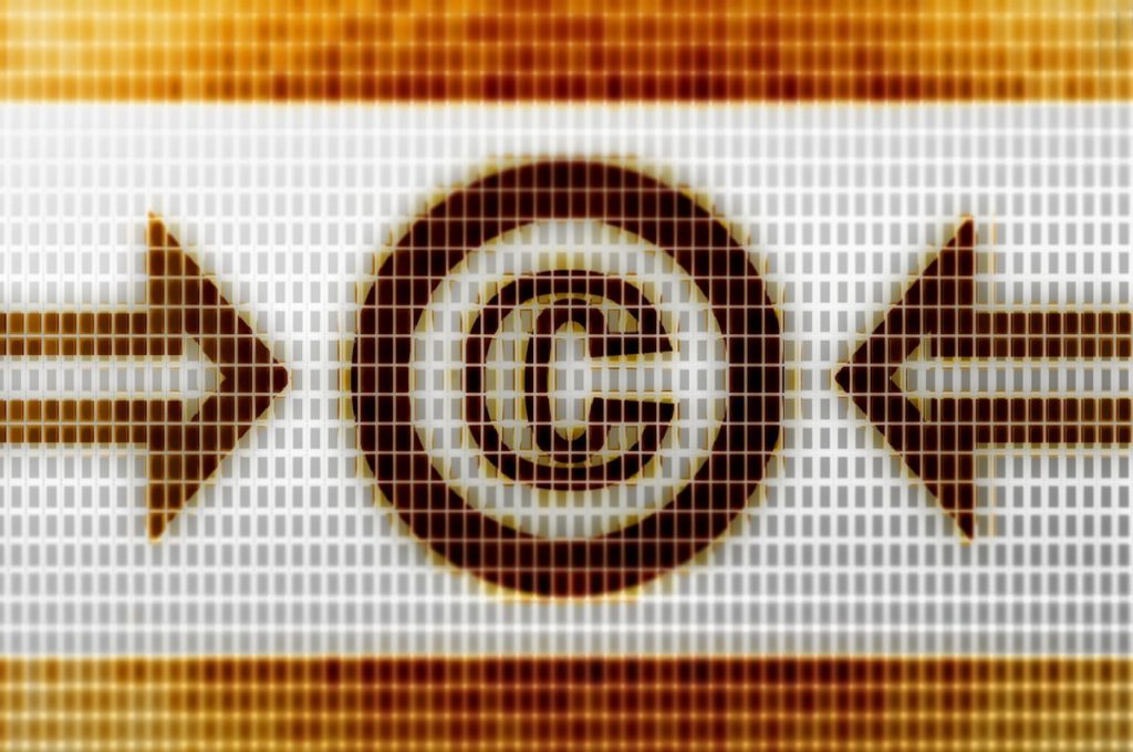 Digital copyright display