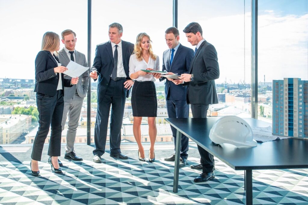 Group review business documents