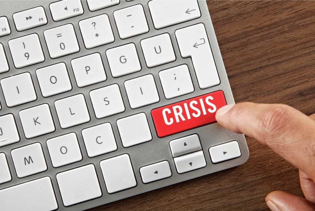 Crisis button on keyboard