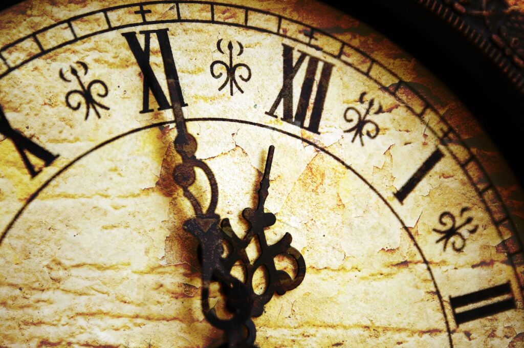 Clock with Roman numerals